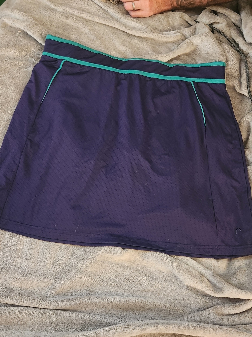 Women’s Athletic Skirt with Teal Trim